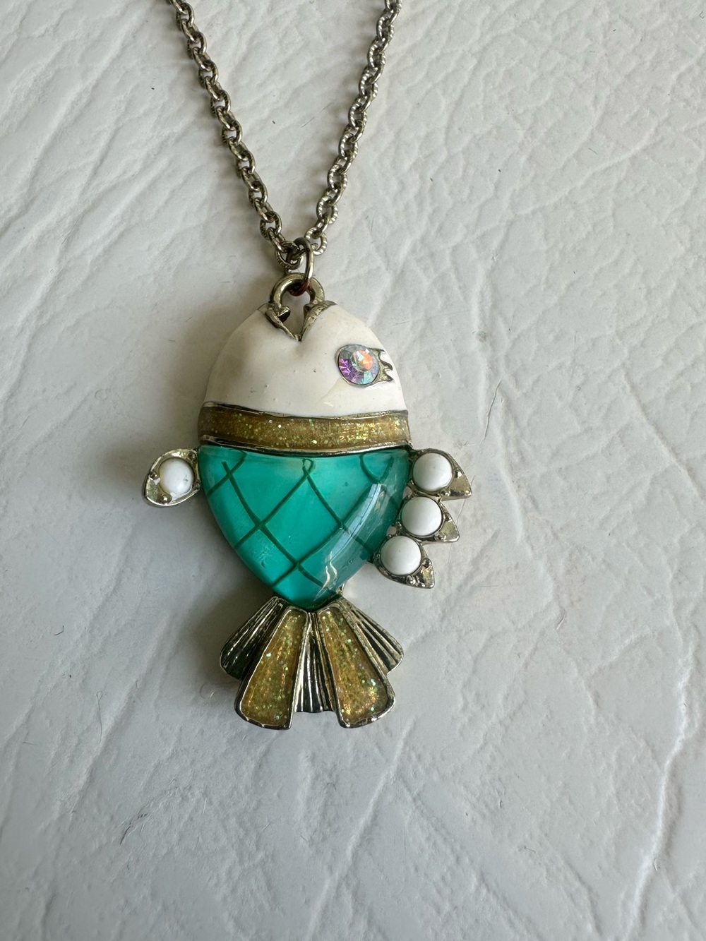 Vintage Betsey Johnson Sea Excursion Fish Necklace